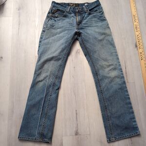 Ariat Rebar M5 Jeans Mens Size 33/34 Straight Leg Ariat Rebar Distressed Jeans